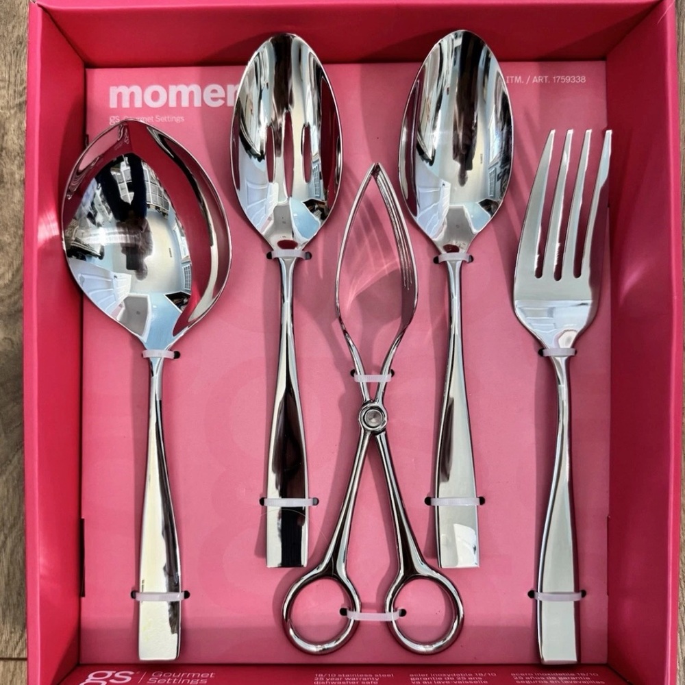 Silver Serving Utensil Set